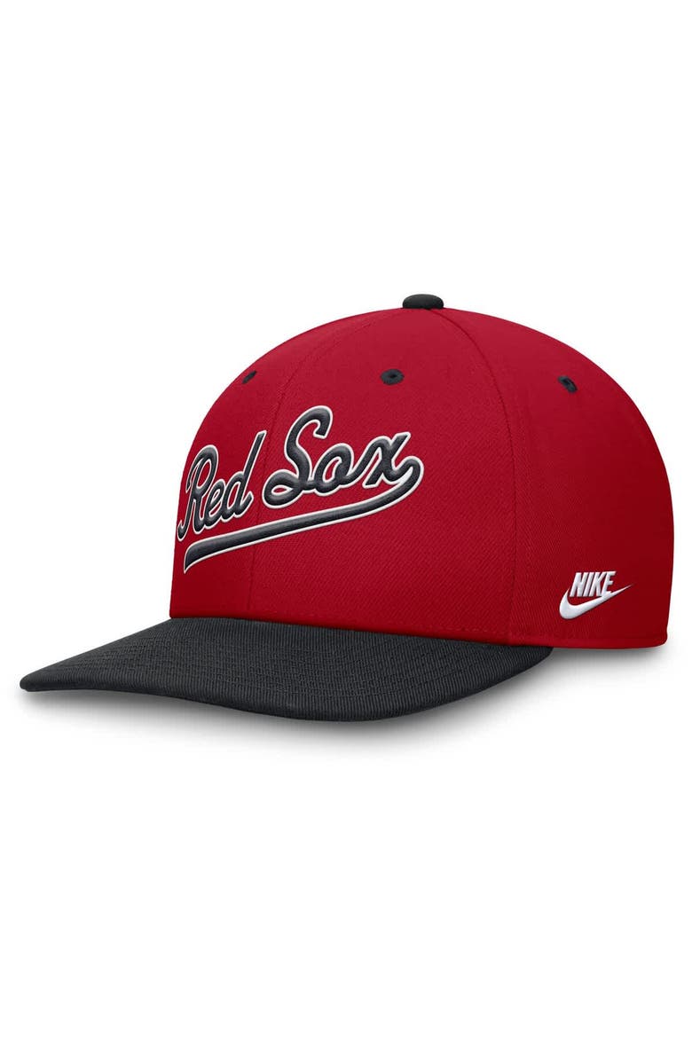 Nike Men's Nike Red/Navy Boston Red Sox Cooperstown Collection Pro Performance Snapback Hat, Alternate, color, Red
