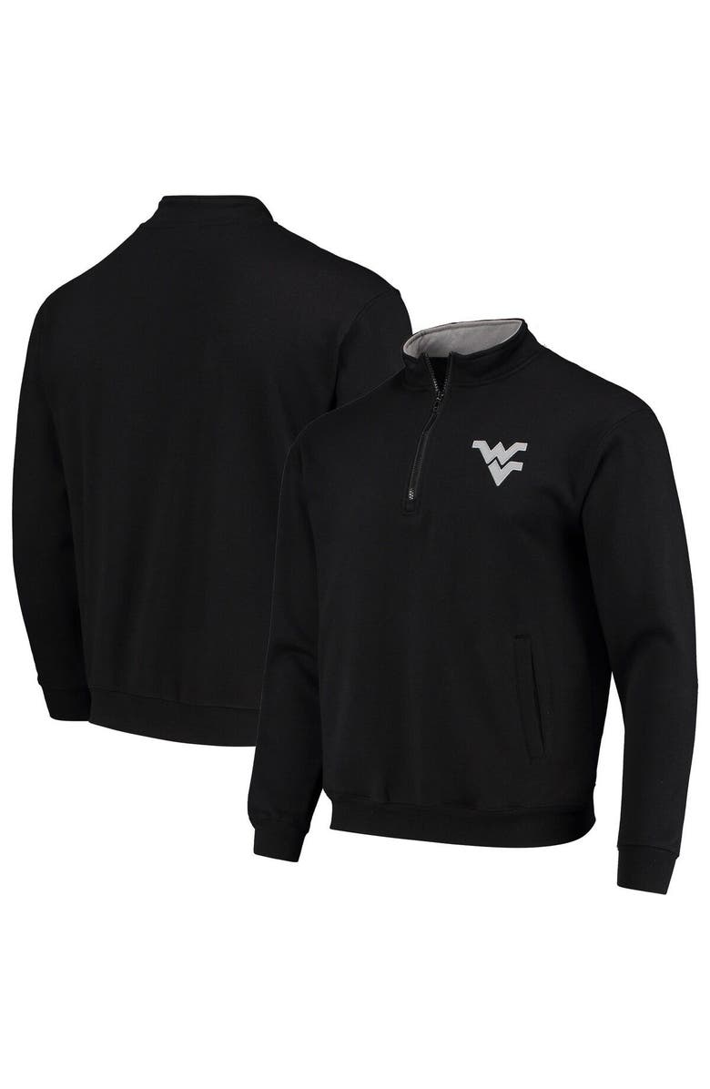 COLOSSEUM Men's Colosseum Black West Virginia Mountaineers Tortugas Logo Quarter-Zip Jacket, Alternate, color, Black