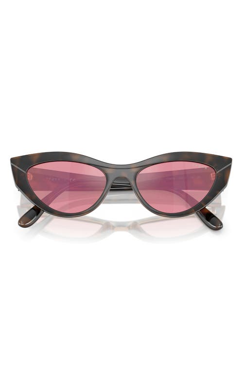 Vogue 52mm Polarized Cat Eye Sunglasses In Pink