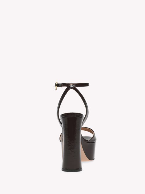 Gianvito Rossi Nuit Leather Ankle-strap Platform Sandals In Red