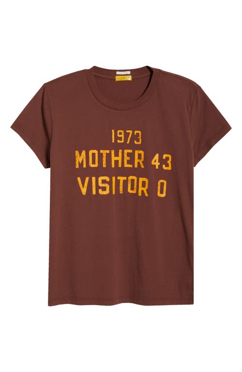 Mother The Boxy Goodie Goodie 1973 T-shirt In Yellow - Size X-large In Brown