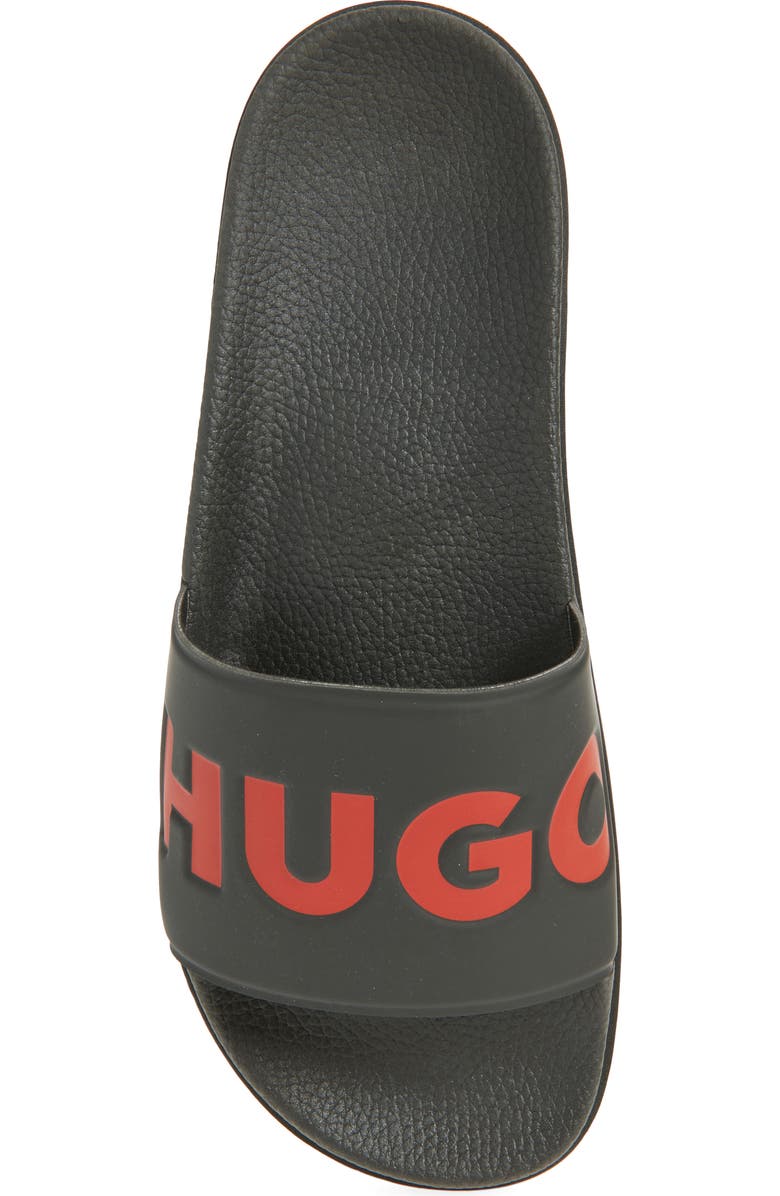 BOSS Logo Slide Sandal, Alternate, color, Black