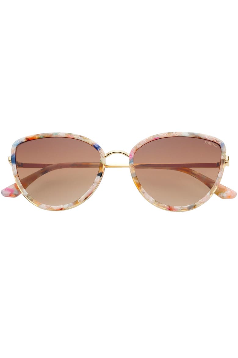 Luna Cat Eye Sunglasses, Main, color, Rose Tortoise