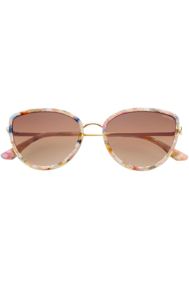 FREYRS Eyewear Luna Cat Eye Sunglasses, Main, color, Rose Tortoise