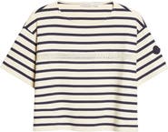 Moncler Nautical Stripe Ventilated Crop T-Shirt