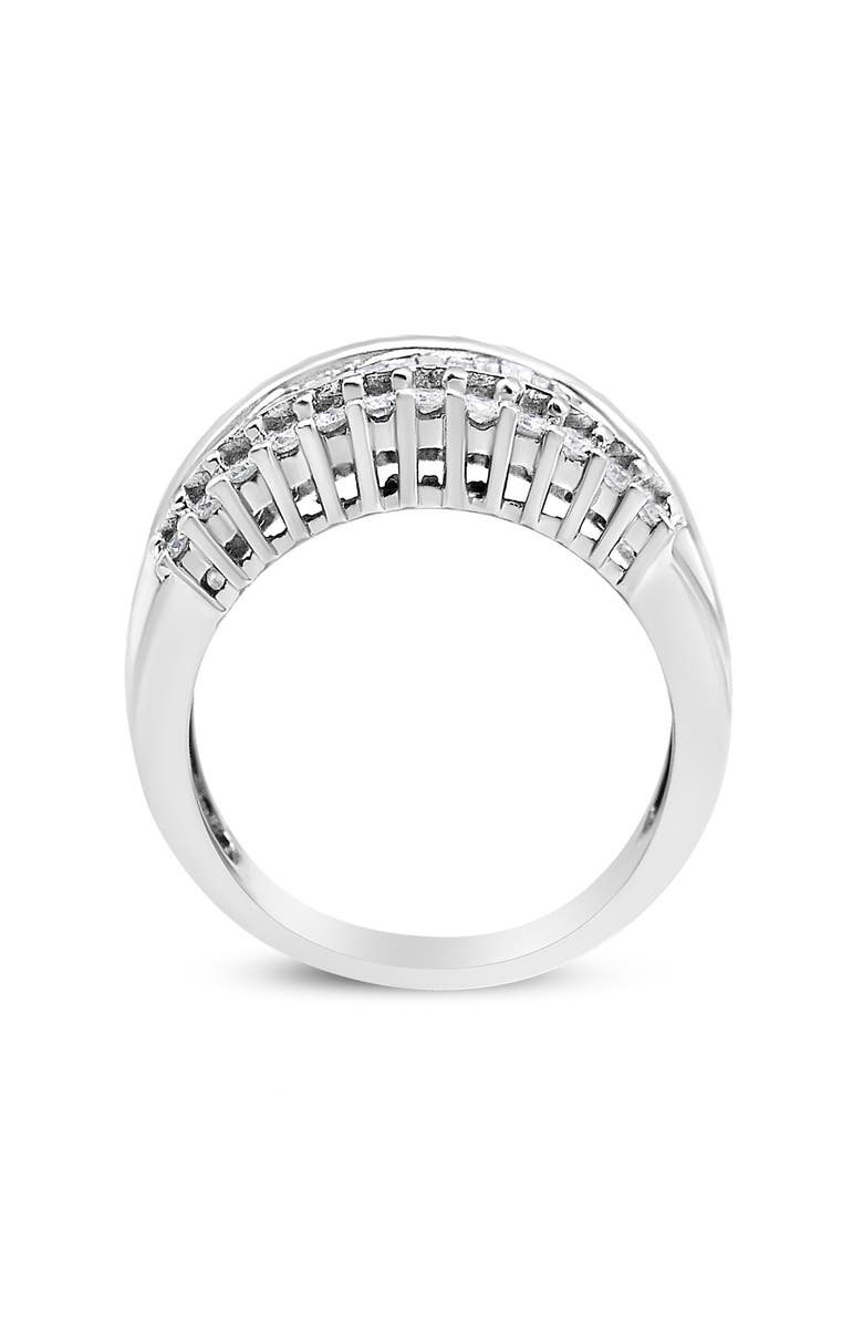 Haus of Brilliance 14K White Gold 1.00 Cttw Diamond Modern Band Ring, Alternate, color, White