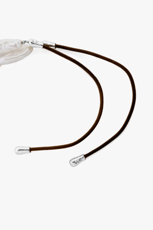 Tutti & Co Baroque Pearl Necklace In Silver