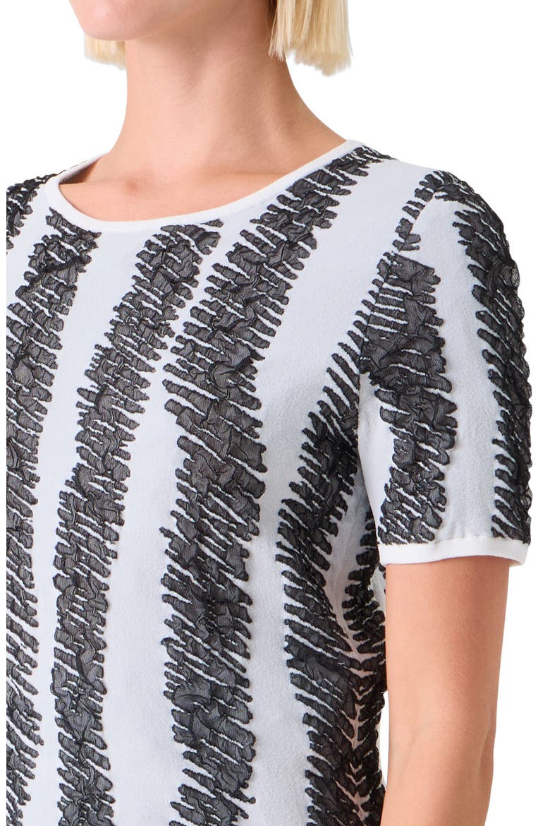 Scribble Jacquard Sweater, Alternate, color, CREAM-BLACK