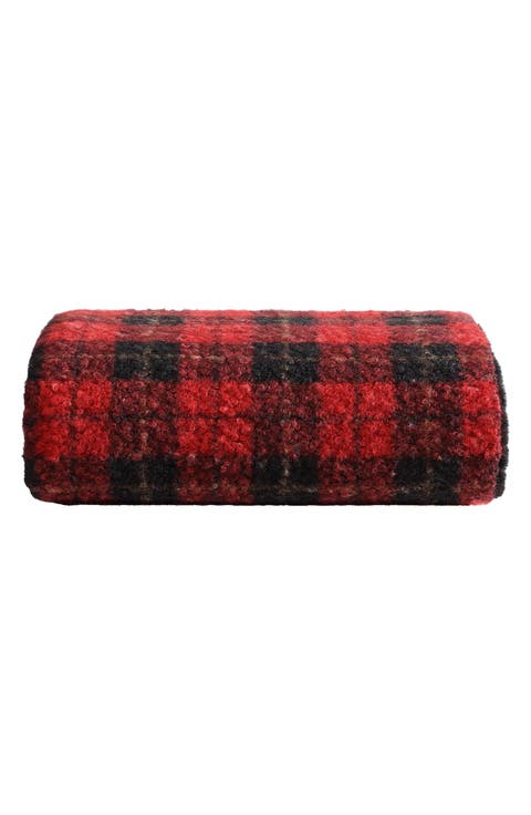 Capitol Hill Plaid Faux Fur Throw Blanket