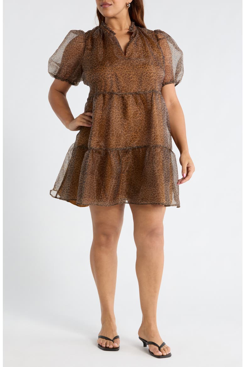 Leopard Shift Dress, Main, color, LEOPARD