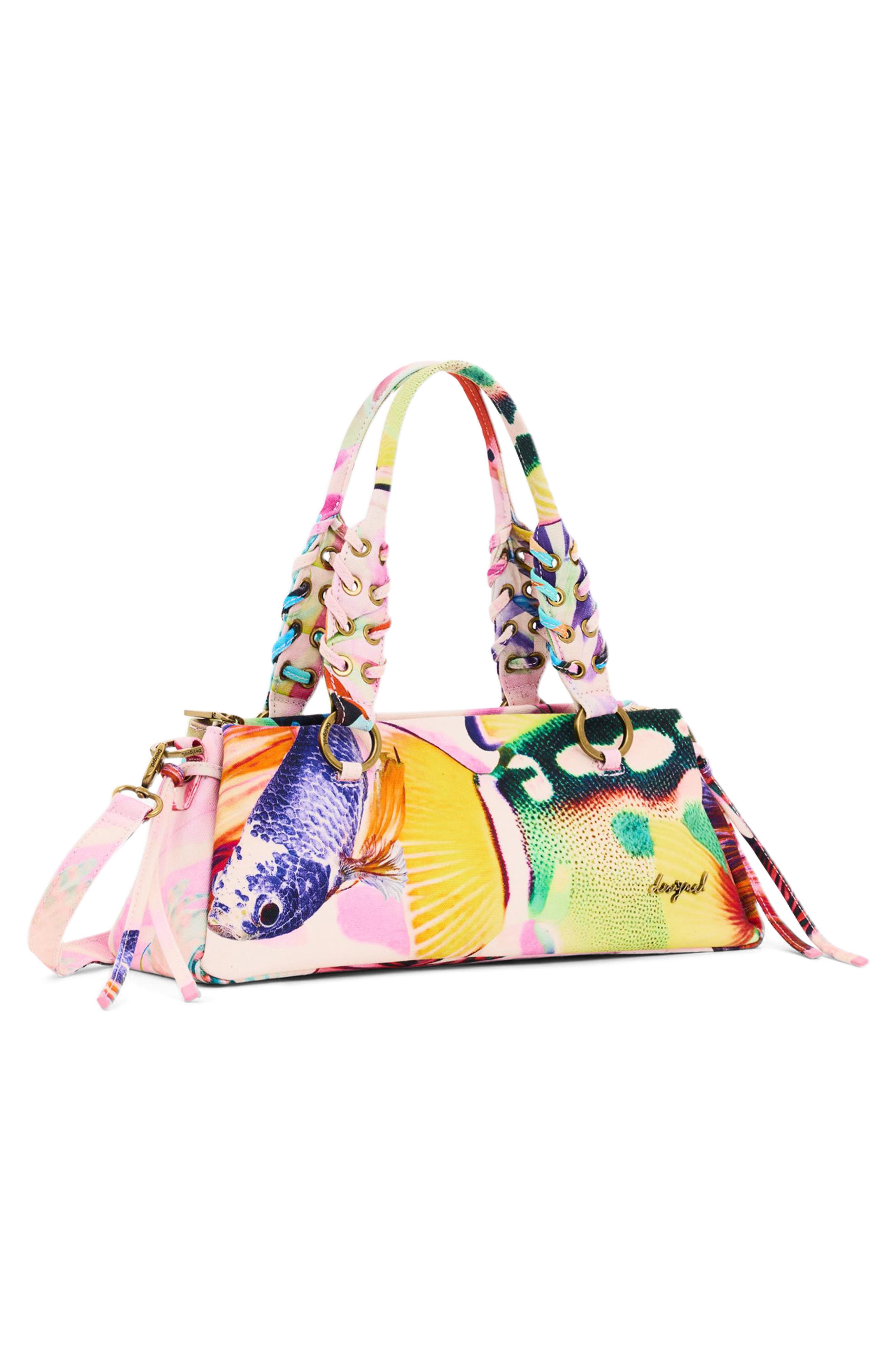 Desigual Denim Shoulder Bag, Alternate, color, 