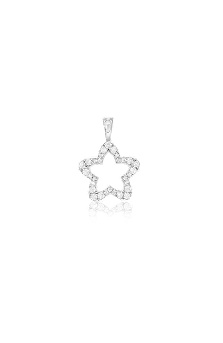 Donatello Gian Sterling Silver Star Pendant, Main, color, Silver