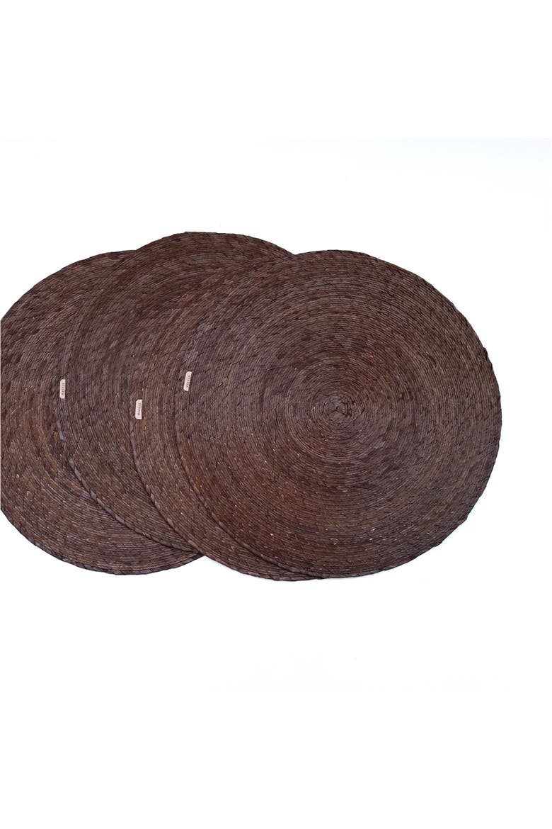 Palm Placemat Set of 4, Main, color, Cafe