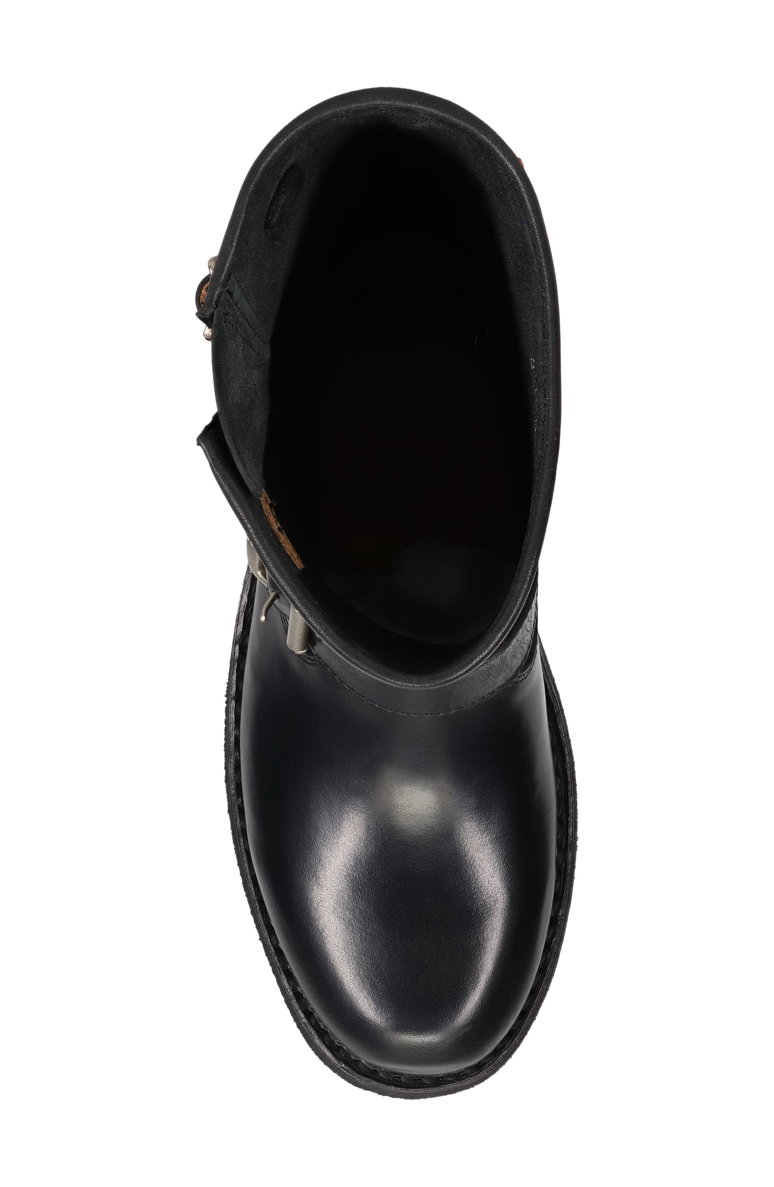 Viv Short Engineer Boot, Alternate, color, BLACK