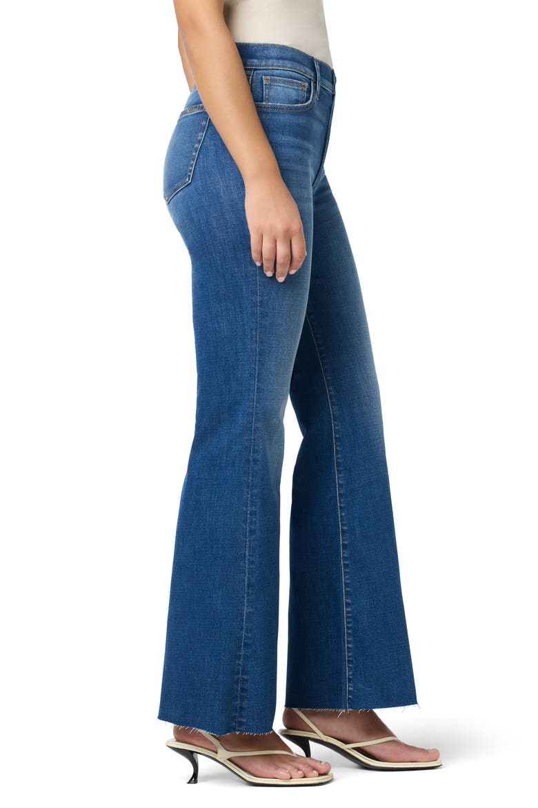 Raw Hem High Waist Flare Jeans, Alternate, color, LOKAI