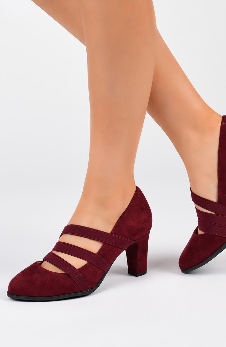 Journee Collection Journee Collectoin Loren Block Heel Pump - Wide Width, Alternate, color,