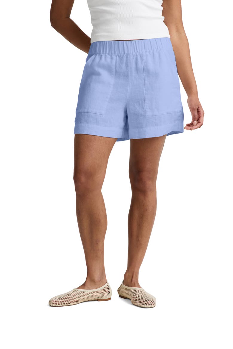 Softwash Linen Easy Shorts, Main, color, PASTEL PERIWINKLE