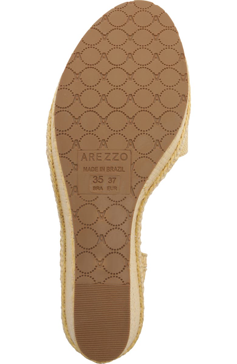 Arezzo Georgina Platform Wedge Sandal, Alternate, color, Palha
