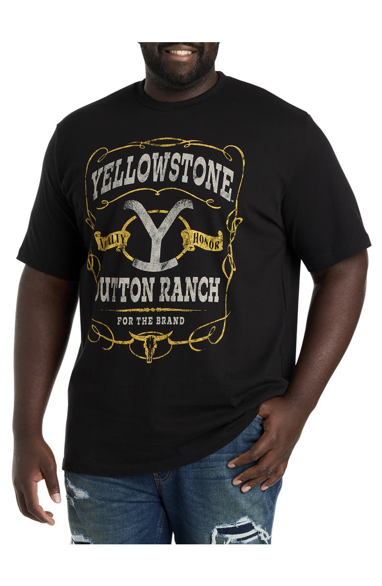 True Nation by DXL Big & Tall Yellowstone Dutton Ranch Graphic Tee, Main, color, 