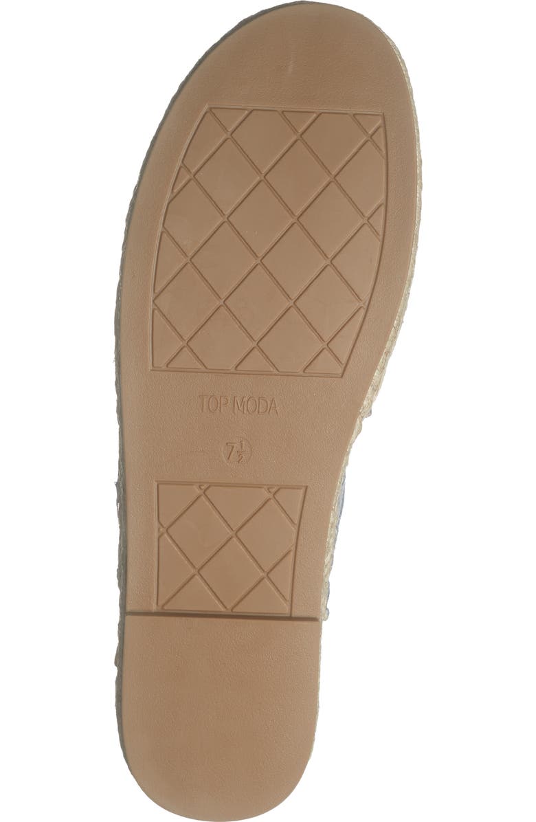 TOP MODA Brussels Denim Mule, Alternate, color, Blue Denim