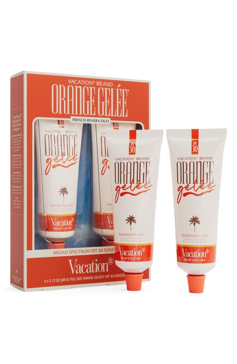 French Riviera Orange Gelée SPF 30 Sunscreen Gel Duo $46 Value