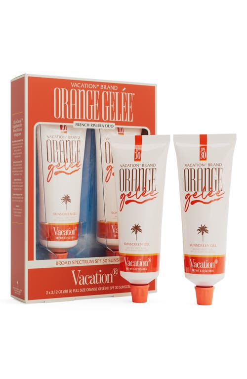 Vacation French Riviera Orange Gelée Spf 30 Sunscreen Gel Duo $46 Value