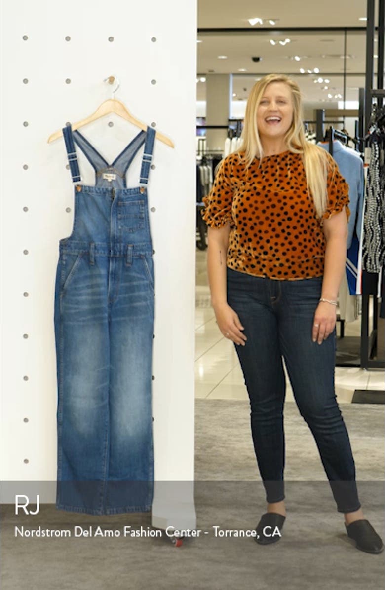 Straight Leg Zip Overalls, sales video thumbnail