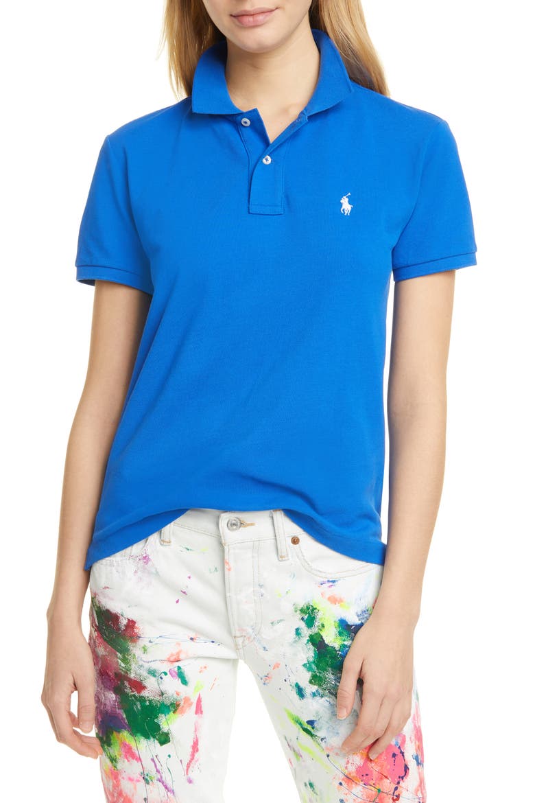 Classic Fit Polo, Main, color, HERITAGE BLUE