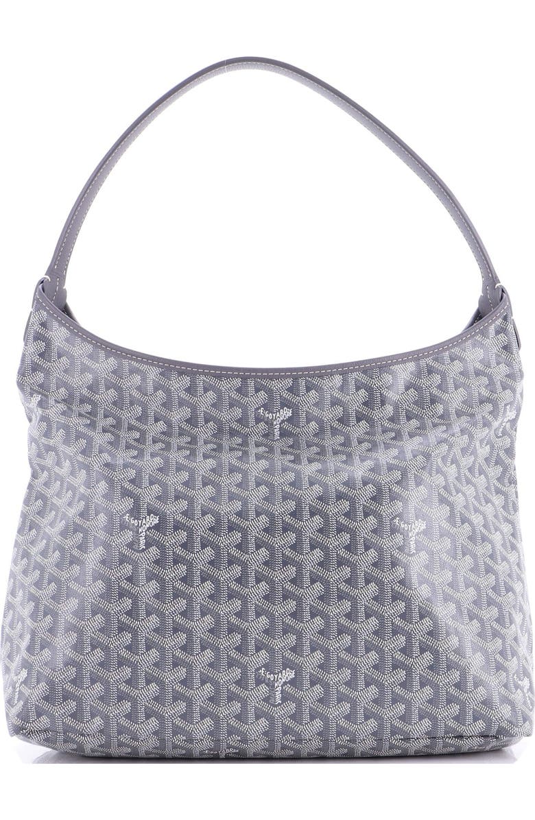 Pre-Owned Goyard Boheme Hobo Coated Canvas, Main, color, Gray