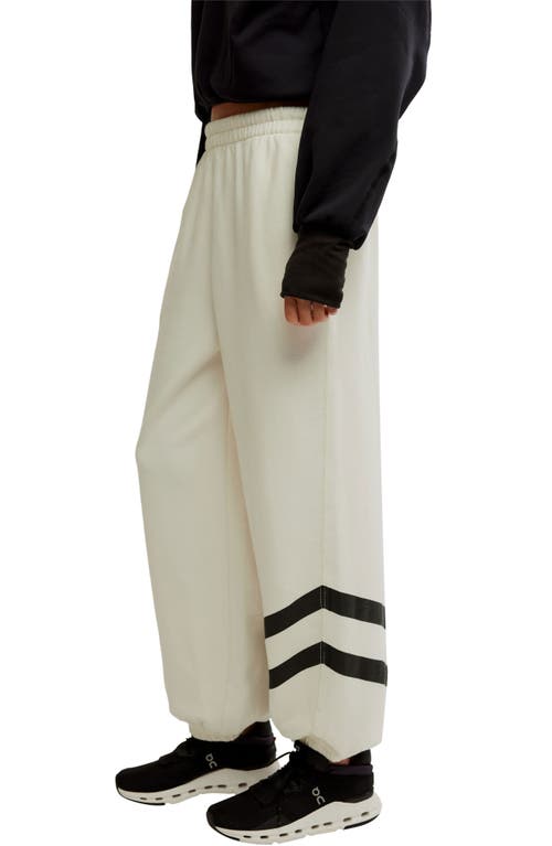 Shop Free People Fp Movement All Star Oversize Graphic Joggers In Ivory Combo