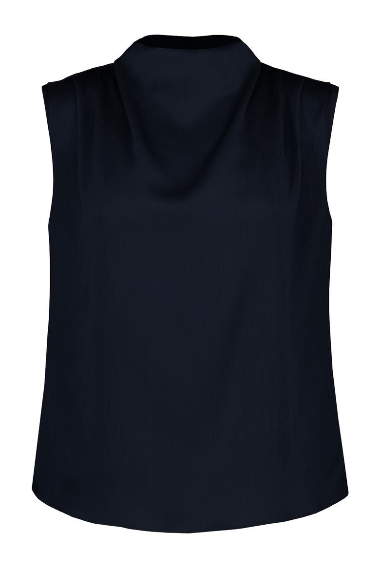 Beckette Micro Plisse Top, Alternate, color, Indigo
