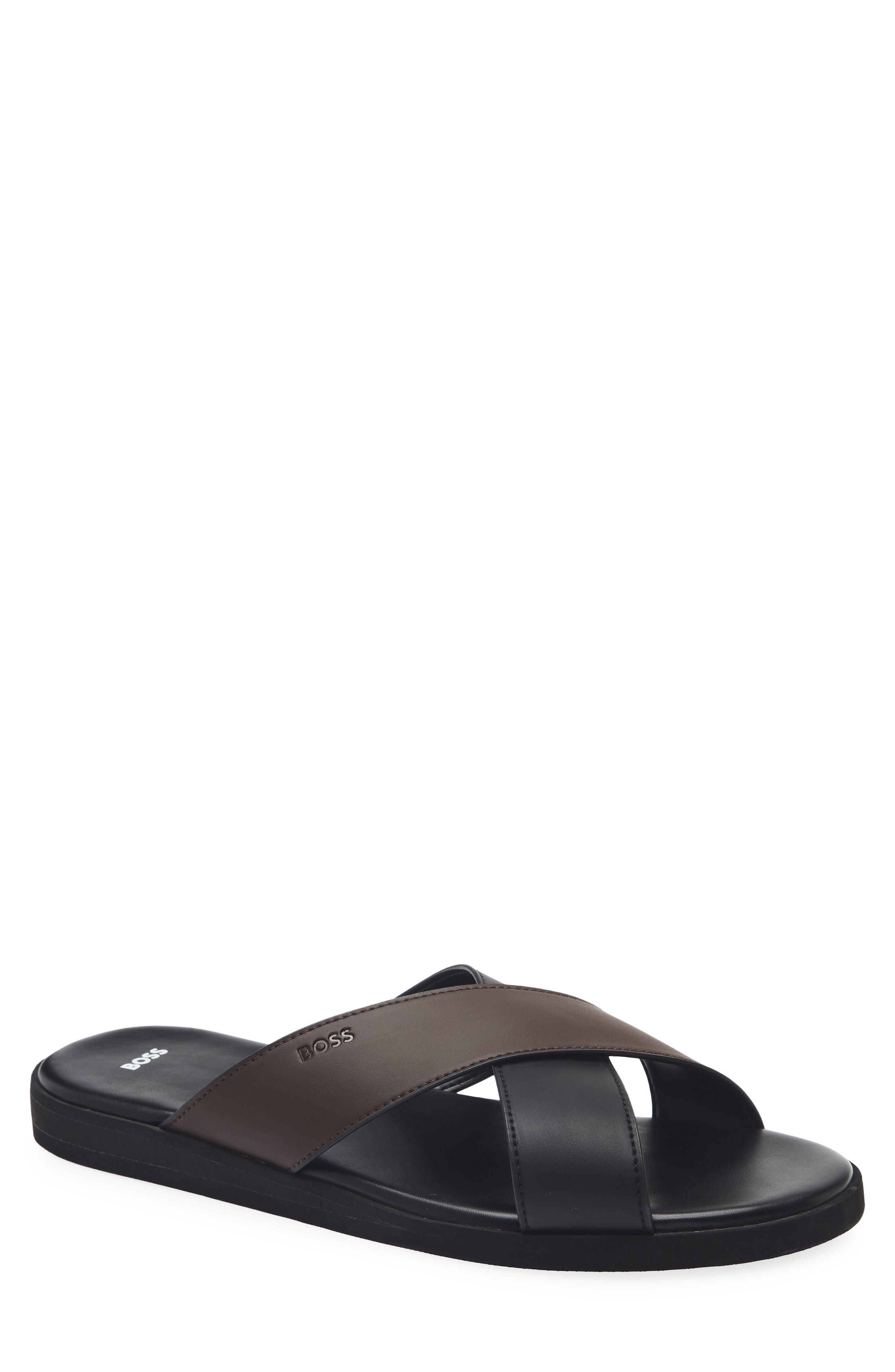 BOSS Darrel Slide Sandal, Main, color, Black