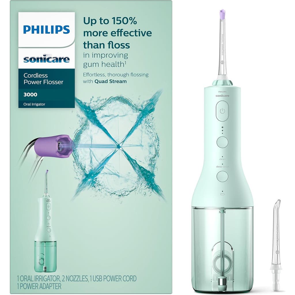 Philips Sonicare Power Flosser 3000 Quad Stream Water Flosser Mint In Green
