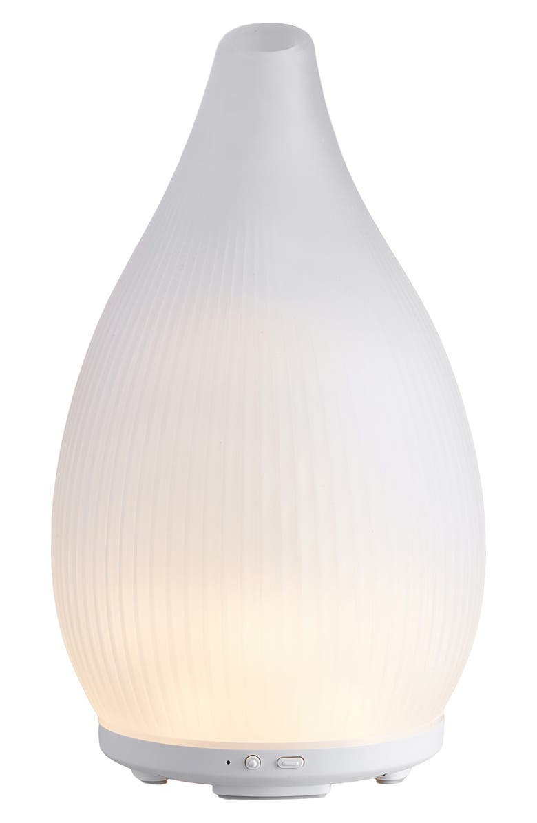 SERENE HOUSE Bud White Glass Ultrasonic Diffuser, Alternate, color, White