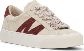 Moncler Monaco2 Suede Low Top Sneaker (Women) | Nordstrom
