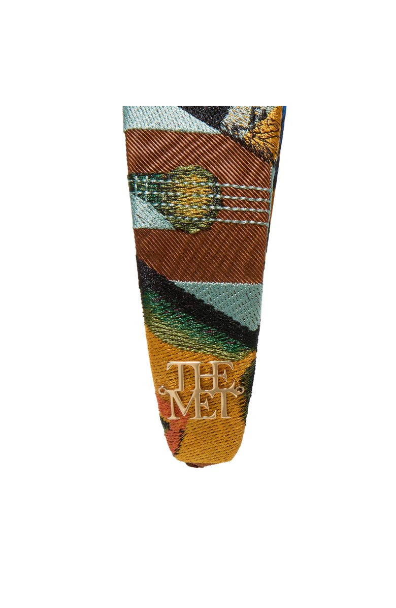 Lele Sadoughi The Met Brigitte Juan Gris Embroidered Headband, Alternate, color, Still Life Guitar 999