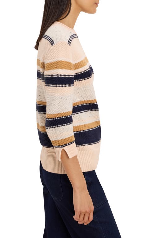 Nic + Zoe Nic+zoe Mixed Stripe Sweater In White