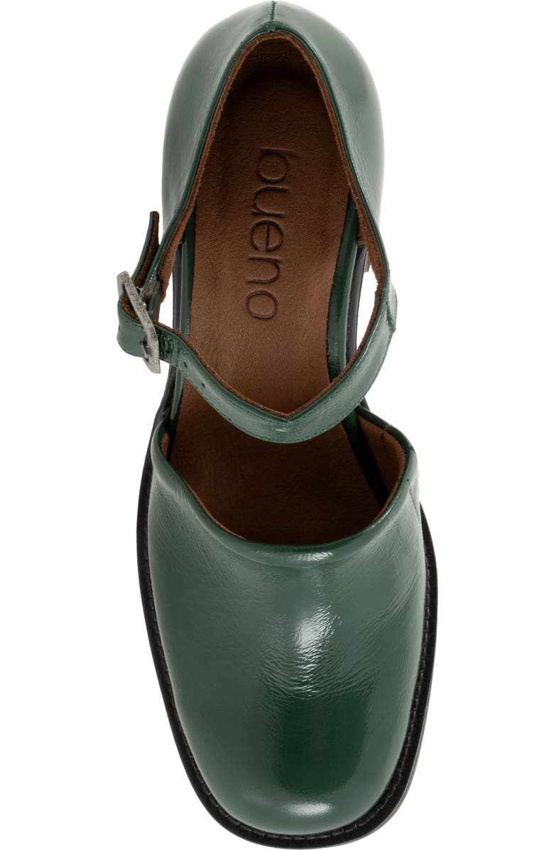 Bueno Rita Block Heel Pump, Alternate, color, Hunter Green Patent