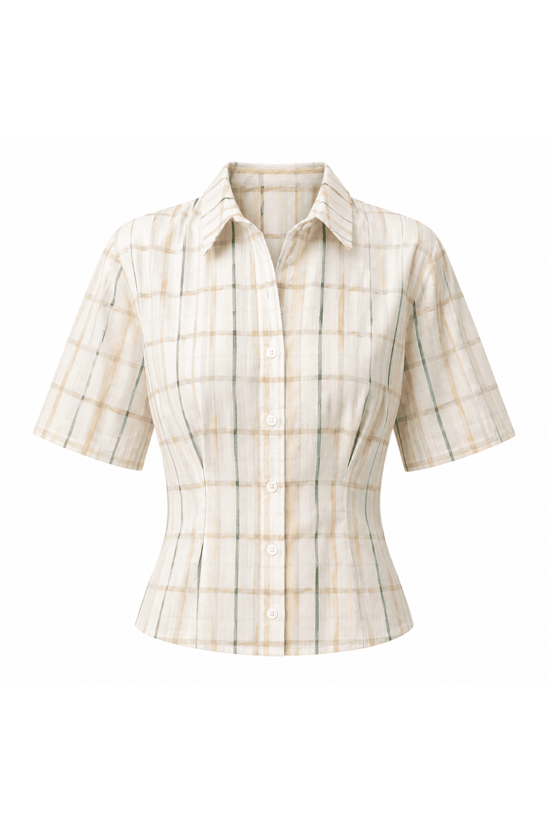 Alezae Short Sleeve Crop Shirt, Alternate, color, Multi Color