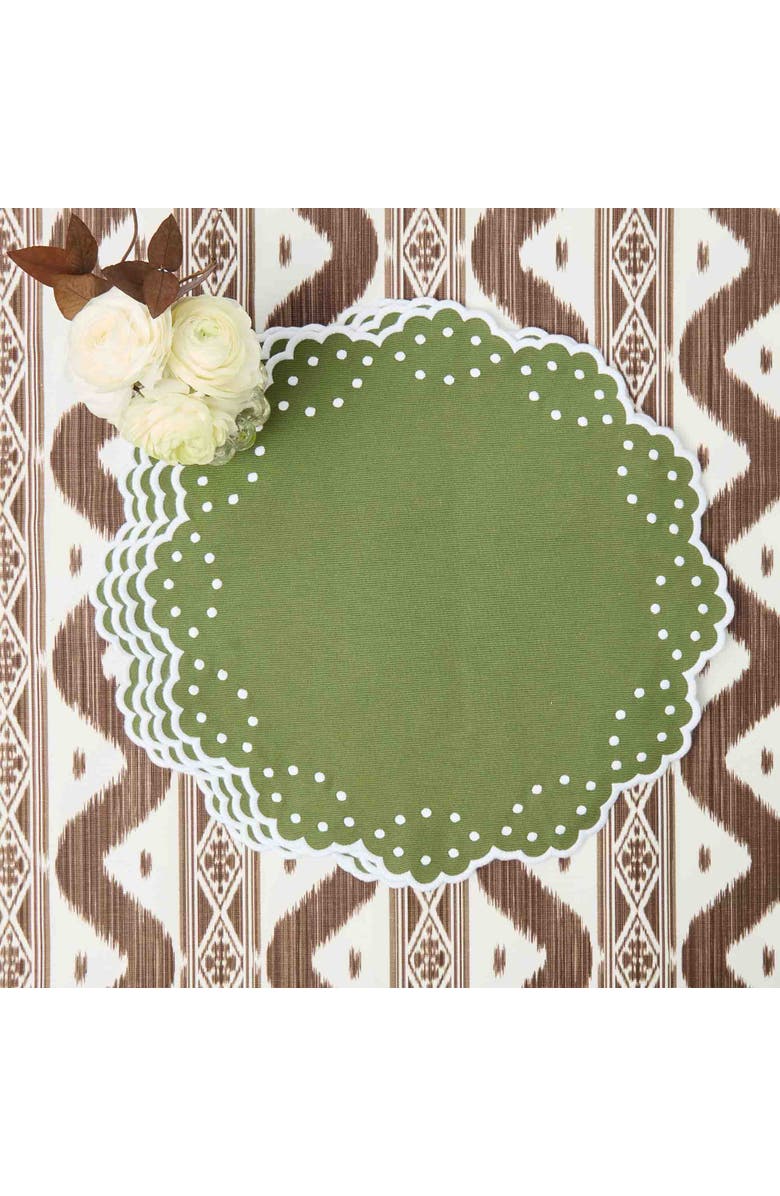 Mrs. Alice Esmerelda Green Placemats, Main, color, Green