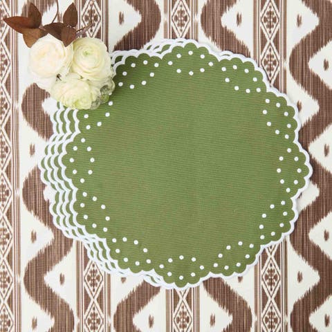 Esmerelda Green Placemats (Set of 4)