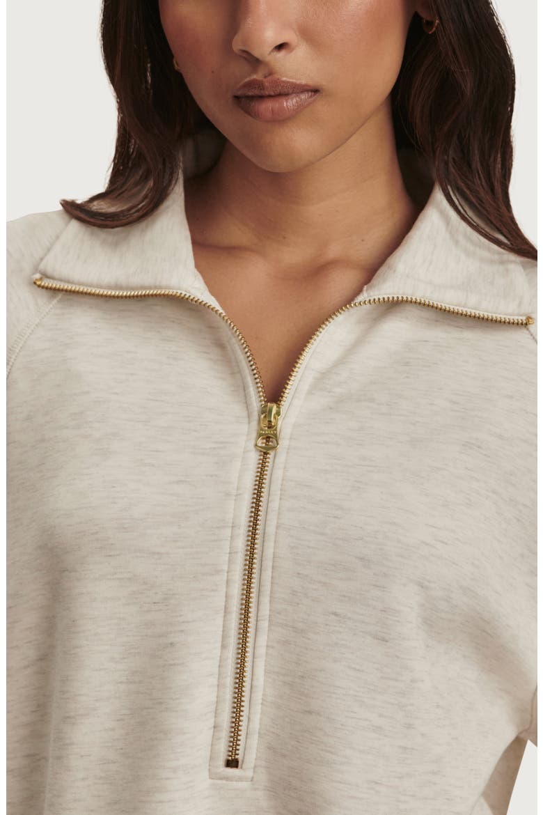 Selene Half Zip Sweatshirt, Alternate, color, IVORY MARL