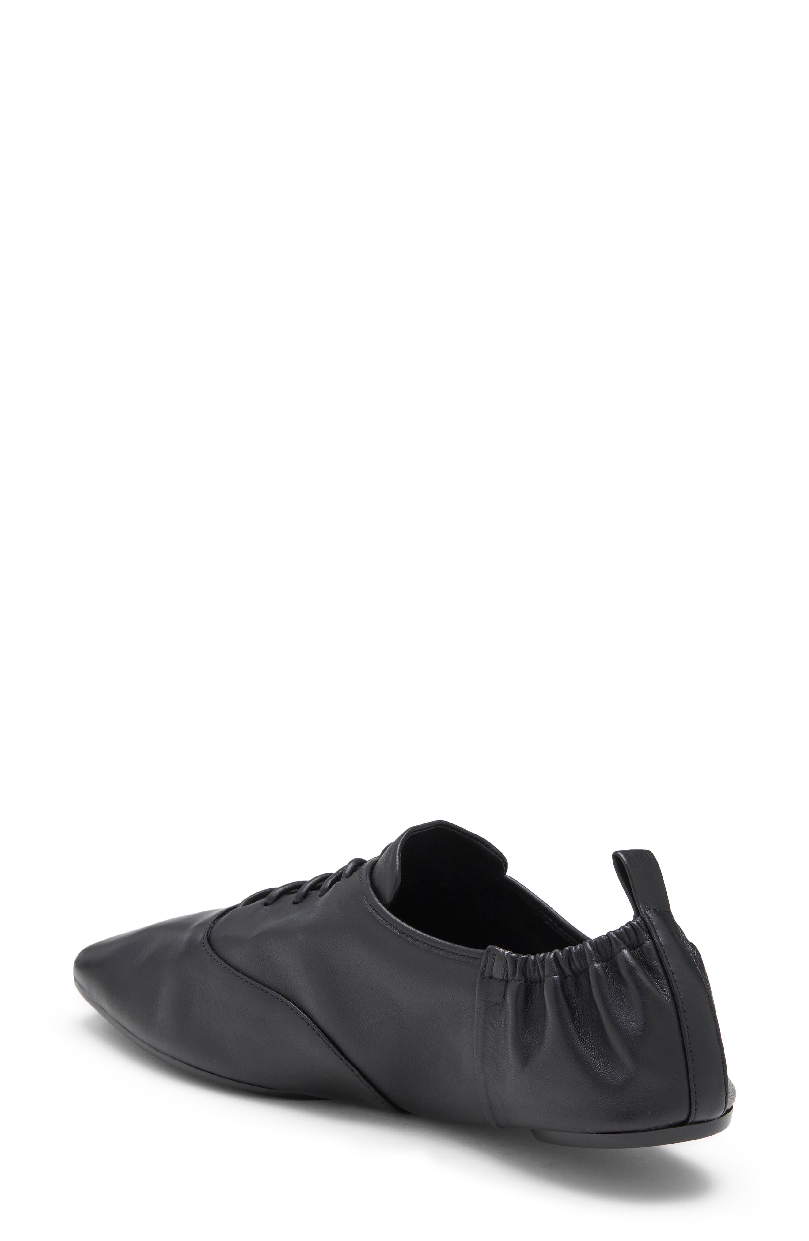 Marie Leather Lace Up Oxford, Alternate, color, BLACK LEATHER