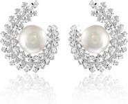 Gemma Azzurro Perla pearl statement earrings
