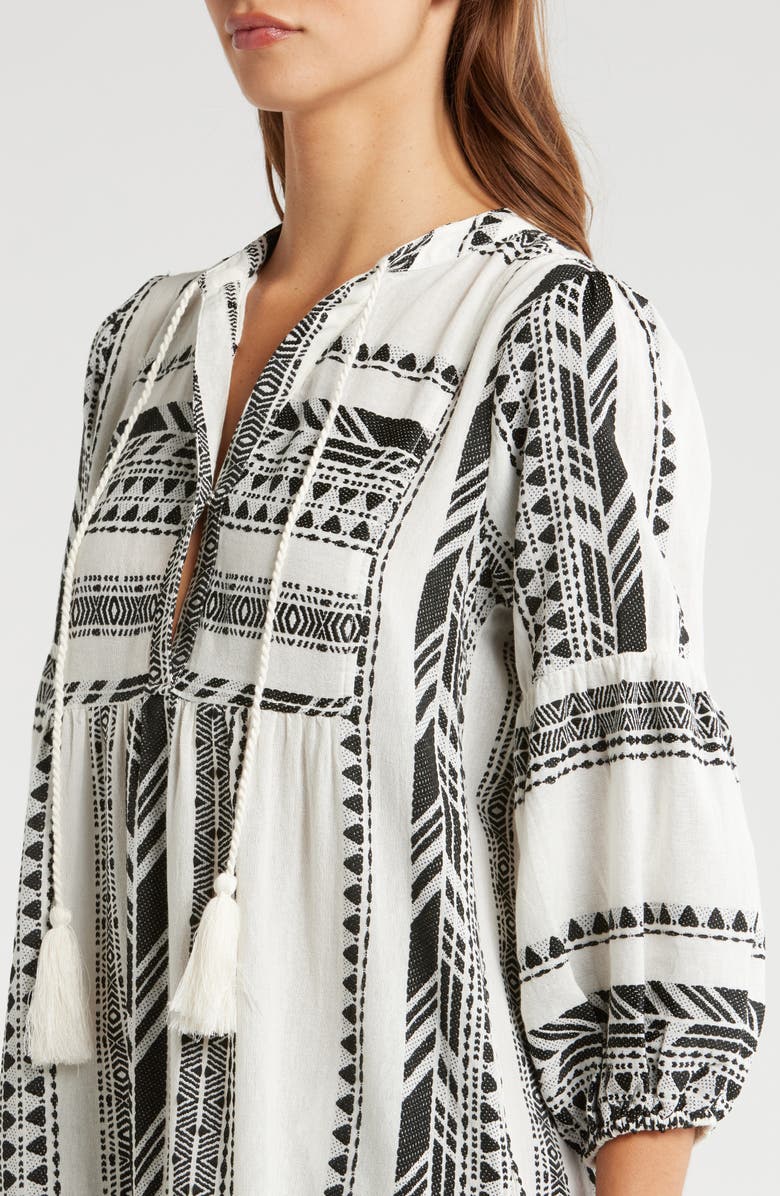 Elan Embroidered Cotton Blend Cover-Up Dress, Alternate, color, 