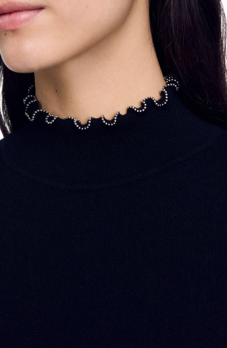 SANDRO Wool and cashmere sweater, Alternate, color,