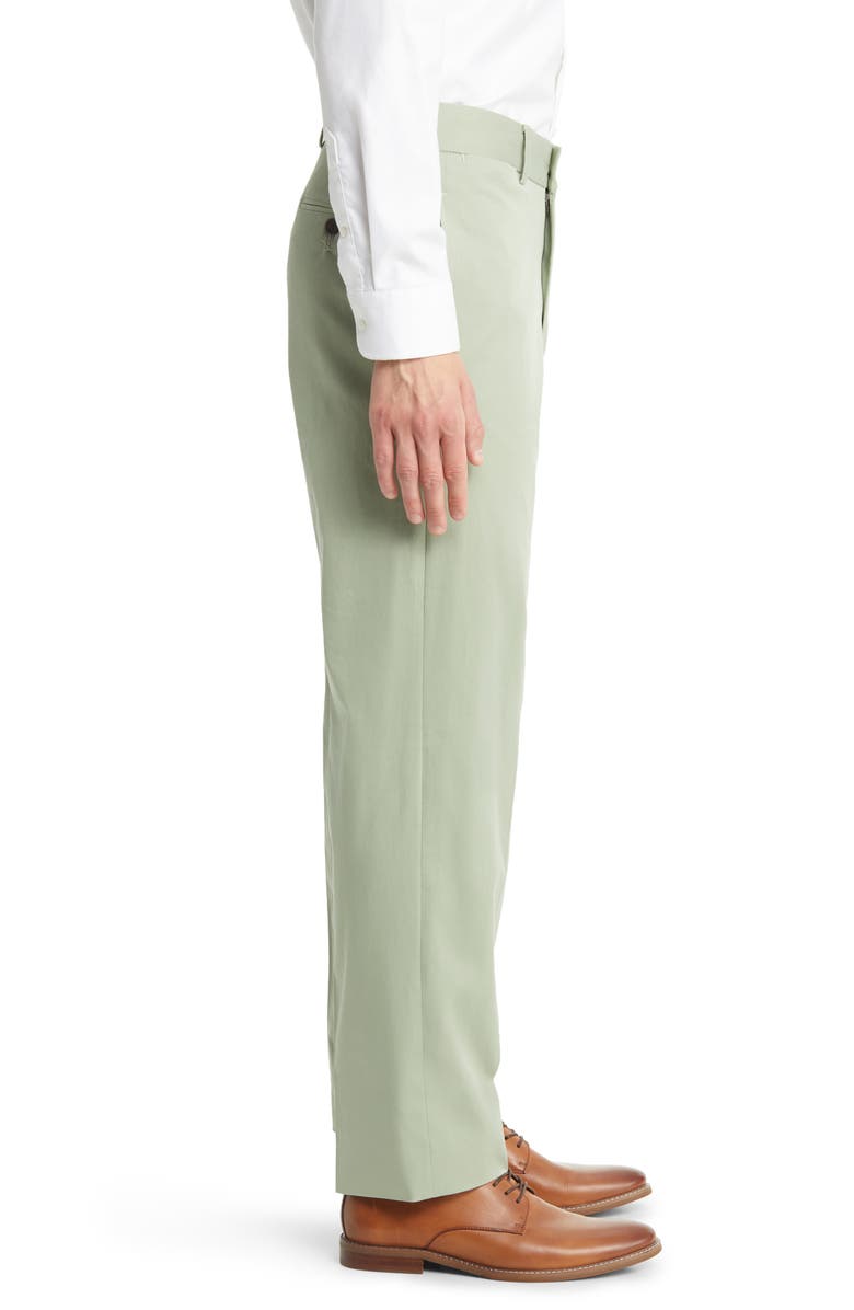 Berle Charleston Khakis Pleated Chino Pants, Alternate, color, Sage