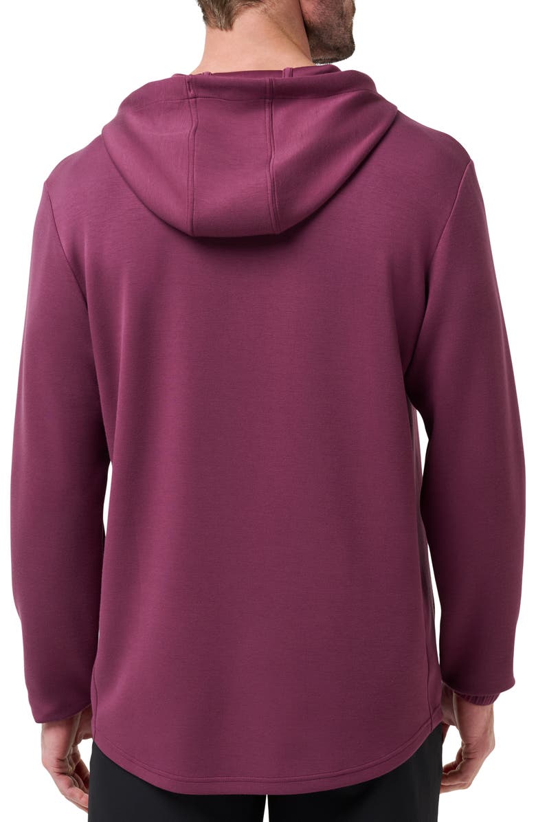 TravisMathew Fibercloud Hoodie, Alternate, color, Mauve Wine