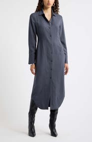 Nordstrom Long Sleeve Midi Shirtdress