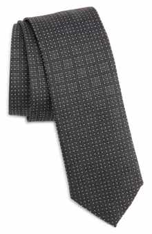 BOSS Micropattern Silk Blend Tie